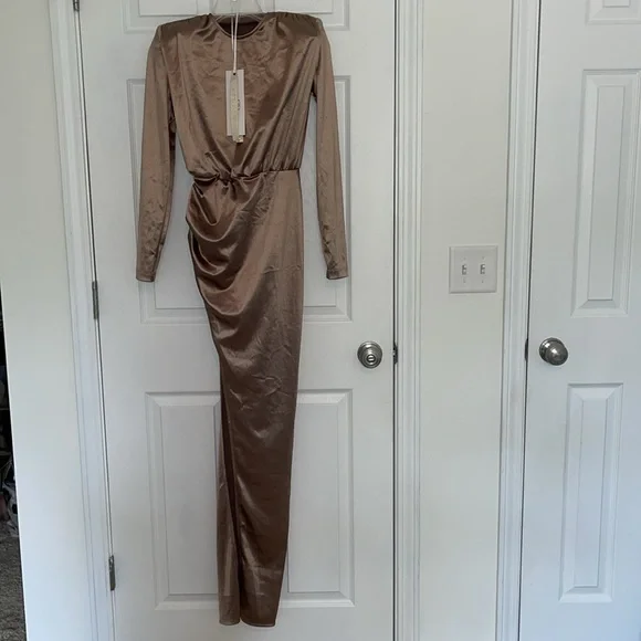 Bronx and banco REVOLVE Farrah Maxi Dress in Gold